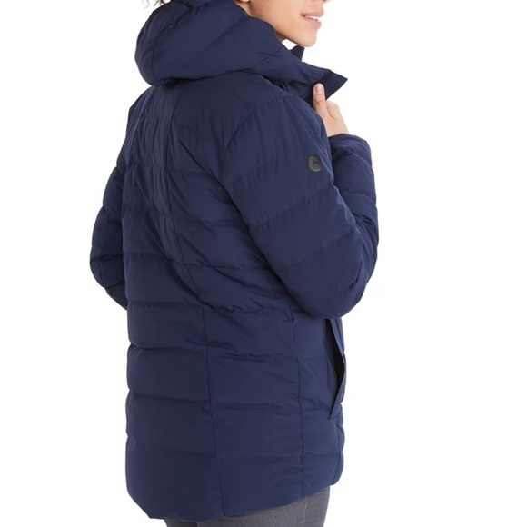 NWT Marmot warmcube havenmeyer arctic jacket coat in navy size small $500 - Picture 3 of 13